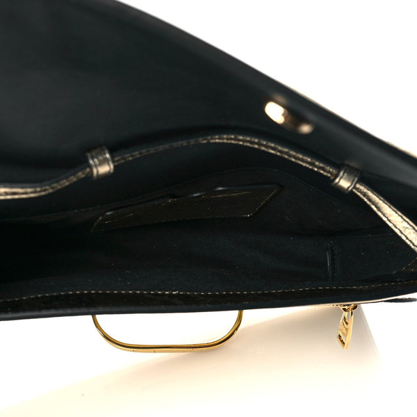 Alexander McQueen Small Story Gold Crackled Leather Shoulder Bag in Gold, authentic new handbag, image 8