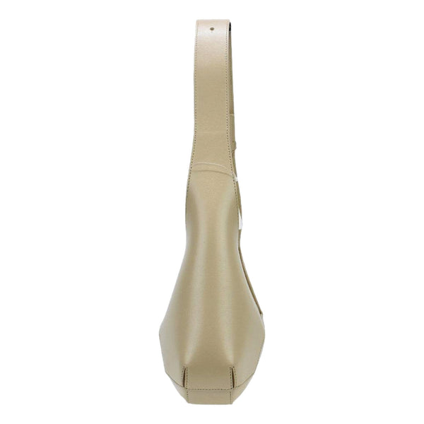 Alexander McQueen The Jewelled Leather Shoulder Bag Beige Skull Ring Handle in Beige, authentic new handbag, image 3