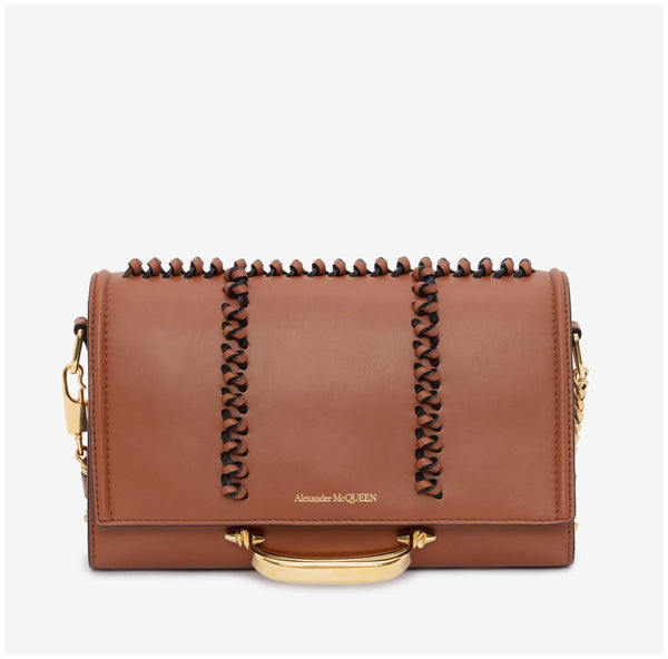 Alexander McQueen The Story Knotted Brown Handbag in Brown, authentic new handbag, image 6