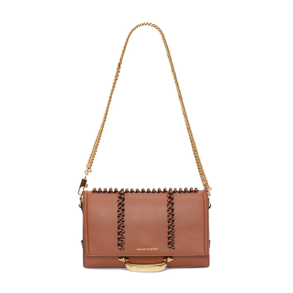 Alexander McQueen The Story Knotted Brown Handbag in Brown, authentic new handbag, image 1