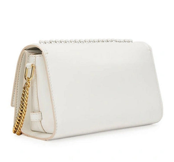 Alexander McQueen The Story Whipstitch Leather Shoulder Bag in Ivory, authentic new handbag, image 4