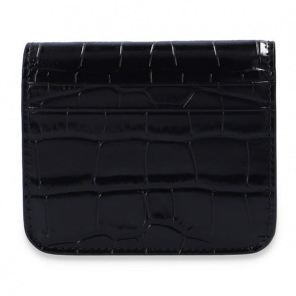 Balenciaga Black Crocodile Embossed Leather Wallet in Black, authentic new wallet, image 4