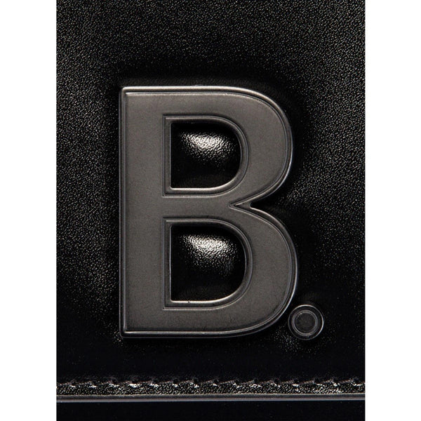 Balenciaga Black Shiny Calfskin Leather Chain Wallet Shoulder Bag in Black, authentic new handbag, image 7