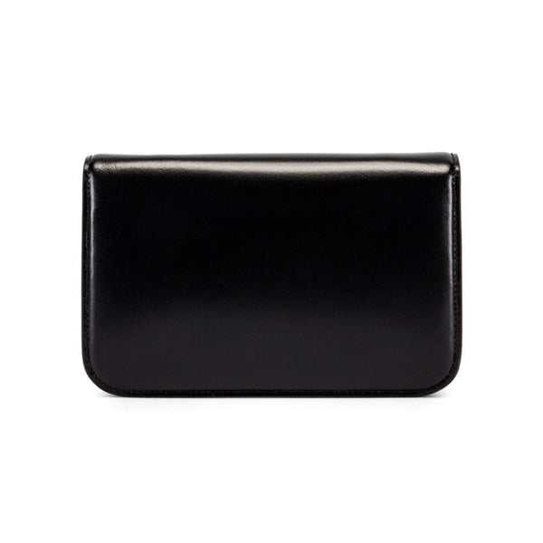 Balenciaga Black Shiny Calfskin Leather Chain Wallet Shoulder Bag in Black, authentic new handbag, image 3