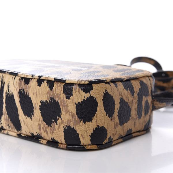 Balenciaga Calfskin Logo Printed Leopard XS Everyday Camera Bag in Leopard Print, authentic new handbag, image 9