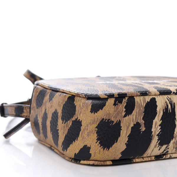 Balenciaga Calfskin Logo Printed Leopard XS Everyday Camera Bag in Leopard Print, authentic new handbag, image 7