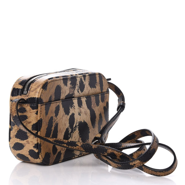 Balenciaga Calfskin Logo Printed Leopard XS Everyday Camera Bag in Leopard Print, authentic new handbag, image 2