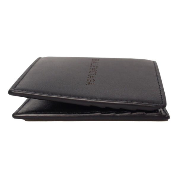 Balenciaga Cash Black Calfskin Leather Perforated Bifold Wallet in Black, authentic new wallet, image 5