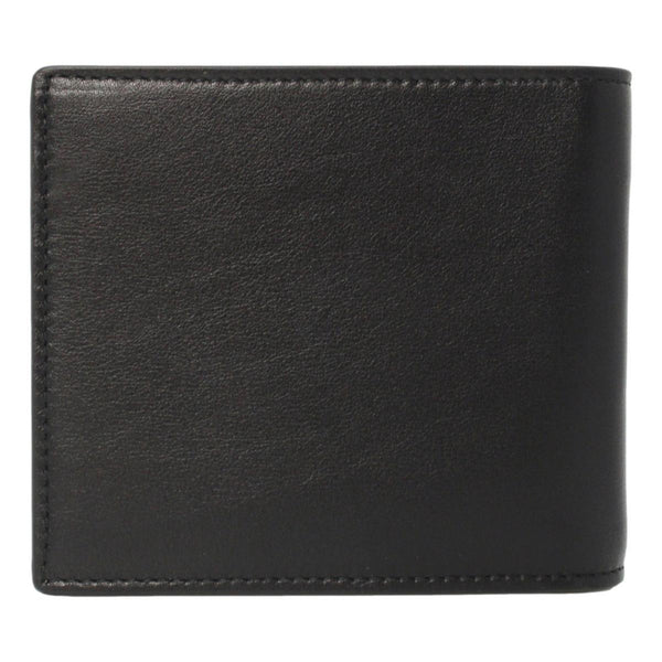 Balenciaga Cash Black Calfskin Leather Perforated Bifold Wallet in Black, authentic new wallet, image 4