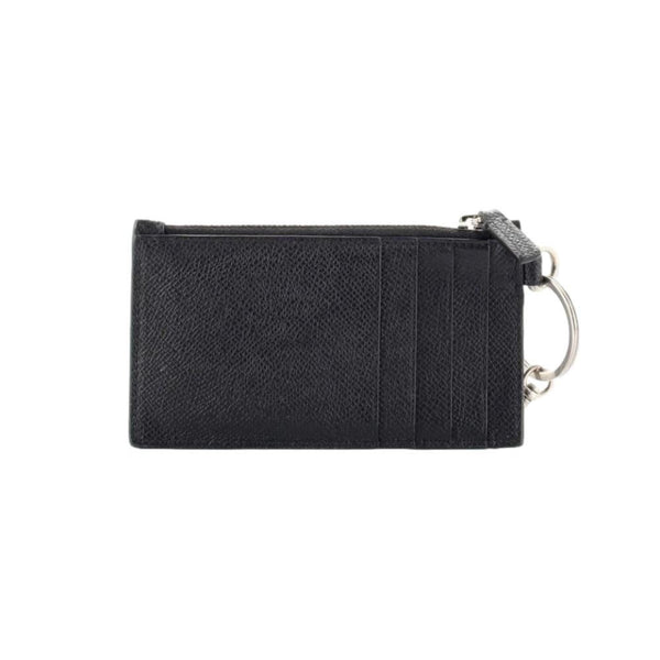 Balenciaga Cash Logo Neck Lanyard Card Holder Wallet Black Leather in Black, authentic new wallet, image 3