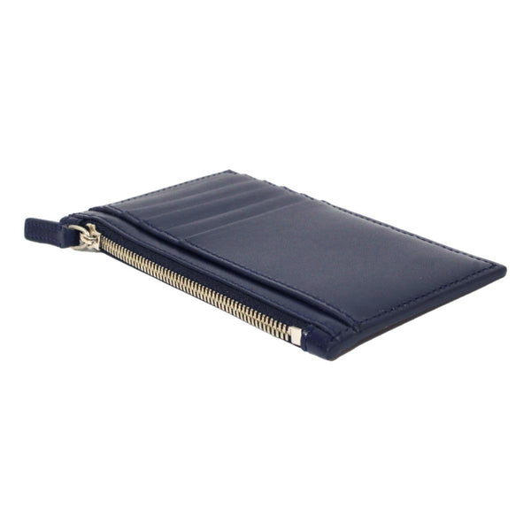 Balenciaga Cash Navy Leather Large Coin Card Holder Wallet in Navy Blue, authentic new wallet, image 6