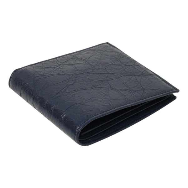 Balenciaga Cash Square Blue Arena Leather Bifold Wallet in Blue, authentic new wallet, image 5