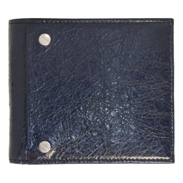 Balenciaga Cash Square Blue Arena Leather Bifold Wallet in Blue, authentic new wallet, image 1
