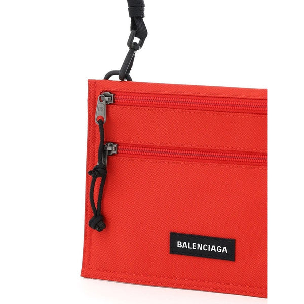 Balenciaga Explorer Bright Red Nylon Pouch Crossbody Bag — photo 3