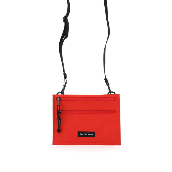 Balenciaga Explorer Bright Red Nylon Pouch Crossbody Bag — photo 4