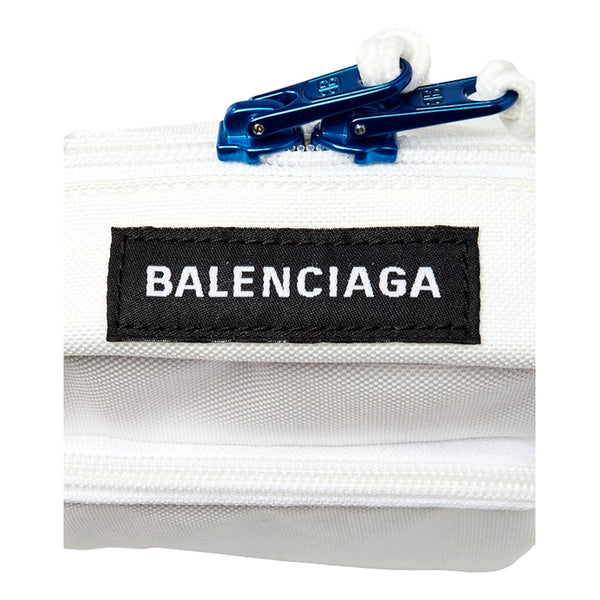 Balenciaga NASA Logo White Nylon Phone Holder Crossbody Bag in White, authentic new handbag, image 7