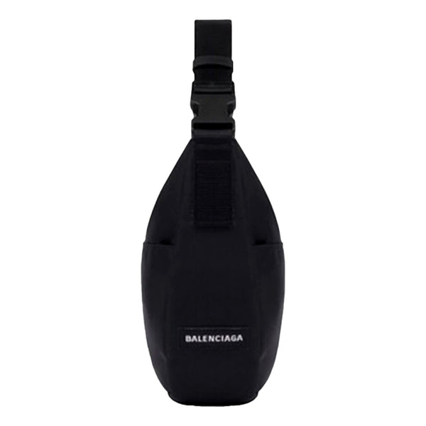 Balenciaga NASA Logo Black Recycled Nylon Sling Crossbody Bag in Black, authentic new handbag, image 2