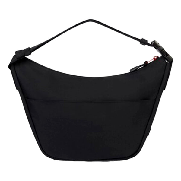 Balenciaga NASA Logo Black Recycled Nylon Sling Crossbody Bag in Black, authentic new handbag, image 3