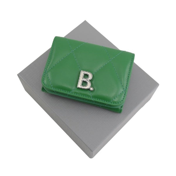 Balenciaga Touch Leaf Green Nappa Leather Quilted Mini Trifold Wallet in Leaf Green, authentic new wallet, image 7