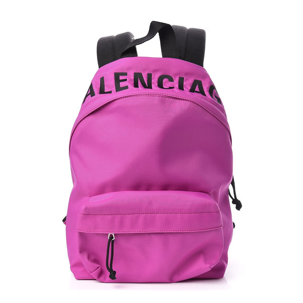 Balenciaga Wheel Sport Backpack Pink Fuchsia Nylon Logo — photo 1