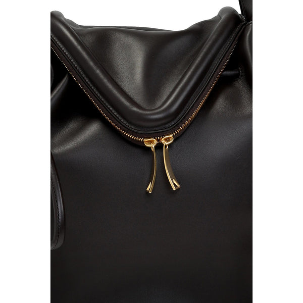 Bottega Veneta Beak Large Black Nappa Leather Shoulder Bag in Black, authentic new handbag, image 5