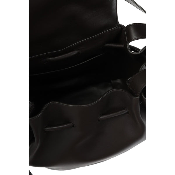 Bottega Veneta Beak Large Black Nappa Leather Shoulder Bag in Black, authentic new handbag, image 2