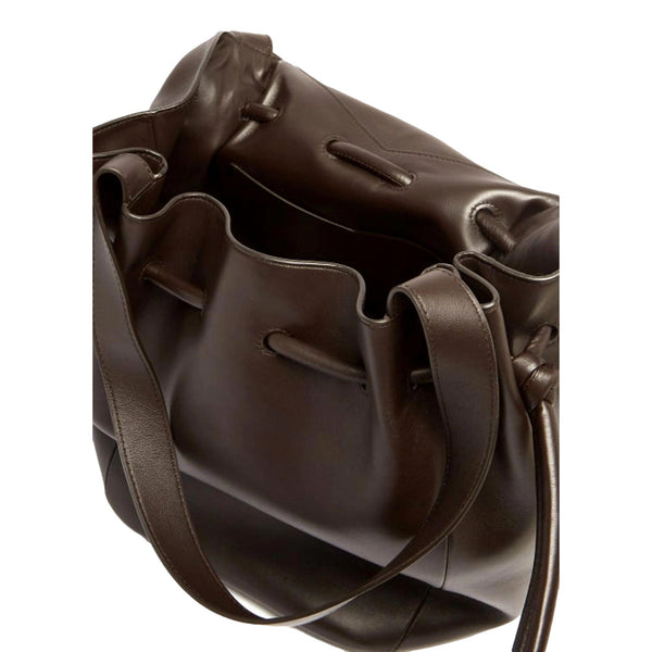 Bottega Veneta Beak Large Shoulder Bag Brown Calfskin Leather Designer Handbag in Brown, authentic new handbag, image 4