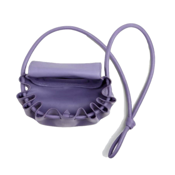 Bottega Veneta Beak Small Lavender Nappa Crossbody Bag in Lavender, authentic new handbag, image 2