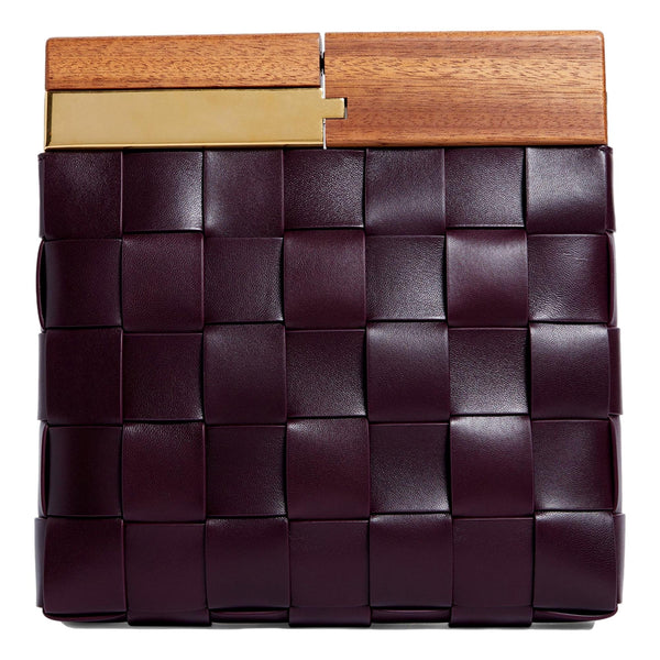 Bottega Veneta 'BV SNAP' Burgundy Mogano Grape Handbag in Burgundy, authentic new handbag, image 4