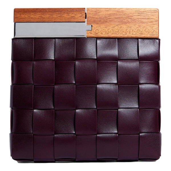 Bottega Veneta 'BV SNAP' Burgundy Mogano Grape Handbag in Burgundy, authentic new handbag, image 7
