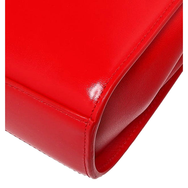 Bottega Veneta The Clip Chili Red Calfskin Leather Shoulder Crossbody Bag in Chili Red, authentic new handbag, image 4
