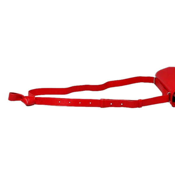 Bottega Veneta The Clip Chili Red Calfskin Leather Shoulder Crossbody Bag in Chili Red, authentic new handbag, image 5