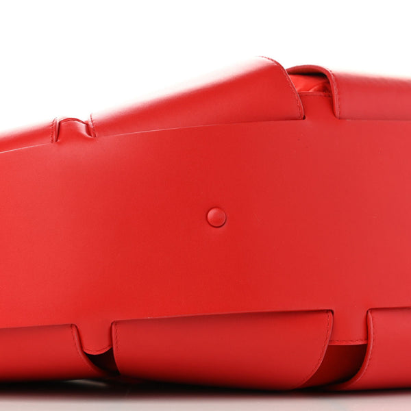 Bottega Veneta The Shell Chili Tomato French Calfskin Leather Shoulder Bag in Chili Tomato, authentic new handbag, image 7