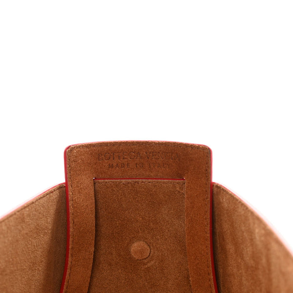 Bottega Veneta The Shell Chili Tomato French Calfskin Leather Shoulder Bag in Chili Tomato, authentic new handbag, image 6