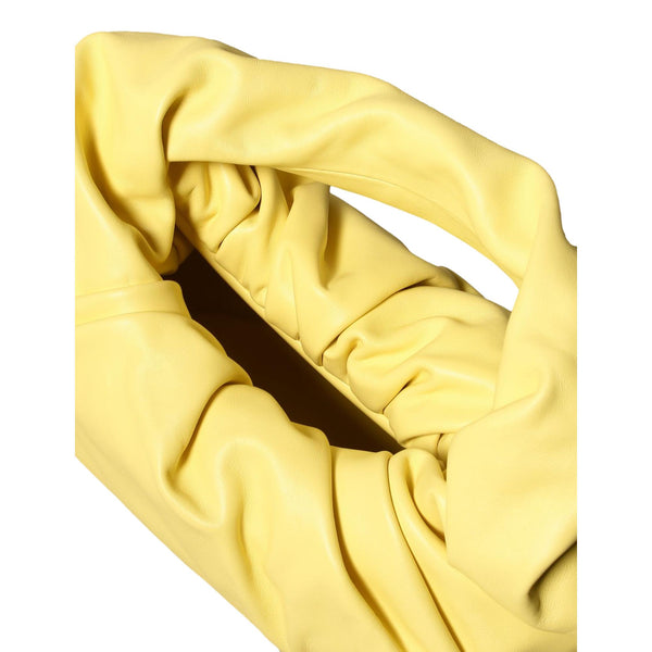 Bottega Veneta Shoulder Pouch Sherbet Yellow Nappa Leather Bag in White, authentic new handbag, image 5