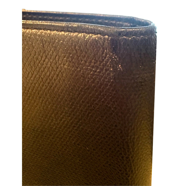 Chanel Vintage Yen Black Caviar Leather Long Wallet in Black, authentic pre-loved wallet, image 13
