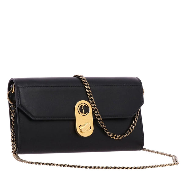 Christian Louboutin Elisa Black Paris Convertible Shoulder Belt Bag in Black, authentic new handbag, image 4