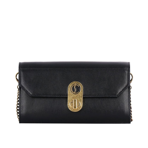Christian Louboutin Elisa Black Paris Convertible Shoulder Belt Bag in Black, authentic new handbag, image 1