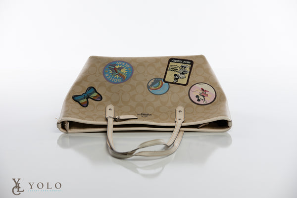 Coach Disney Mickey Patch Tote Bag Signature Canvas Limited Edition — product detail 3
