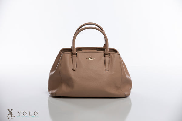 Coach Leather Margot Carryall Shoulder Bag Structured Satchel — primary product view