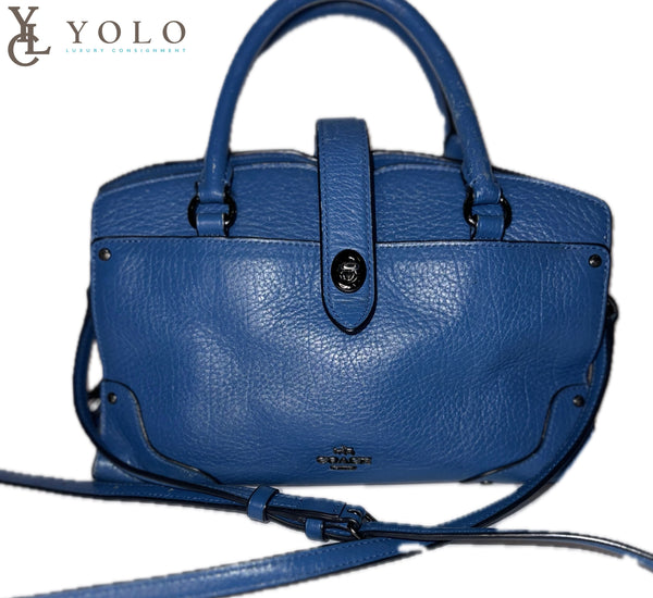 Coach Mercer 2-Way Leather Satchel Structured Crossbody Bag — primary product view