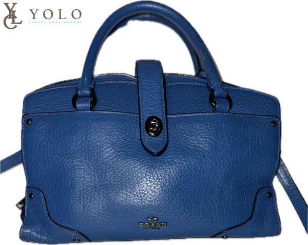 Coach Mercer 2-Way Leather Satchel Structured Crossbody Bag — product detail 5