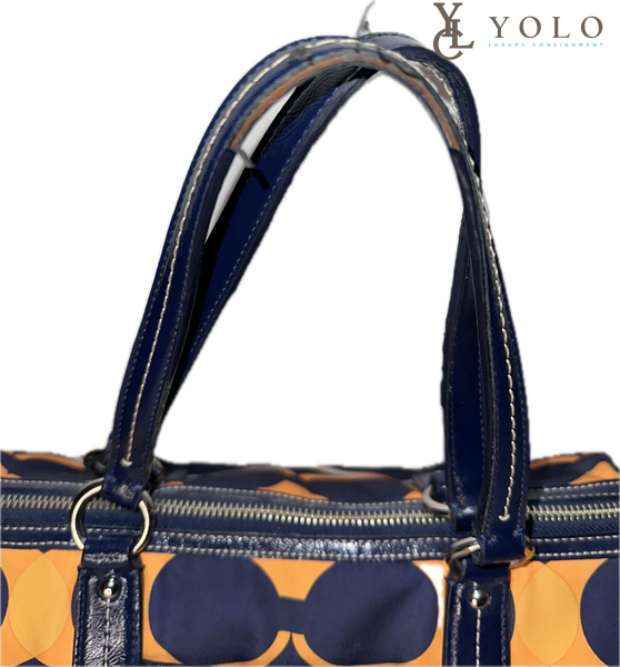 Coach Signature Nylon Linear Stripe Shoulder Bag — product detail 1