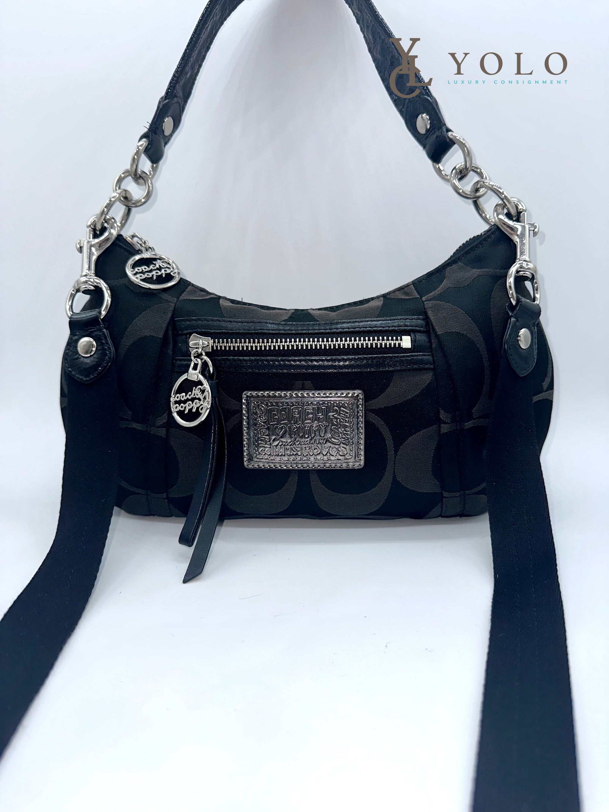 バッグ COACH Poppy Signature 2way Shoulder Bag Coach - Signature Poppy 2Way Shoulder Bag | YOLO