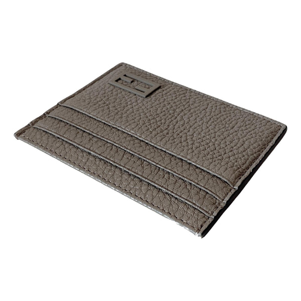 Fendi Baguette Grey Yellow Leather Card Case Wallet in Grey and Yellow, authentic new wallet, image 3