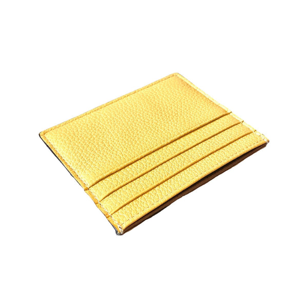 Fendi Baguette Grey Yellow Leather Card Case Wallet in Grey and Yellow, authentic new wallet, image 4