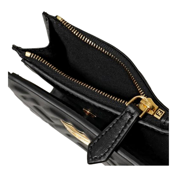Fendi Baguette Small Wallet in Black Lamb Leather with Embossed FF Logo – product photo 5