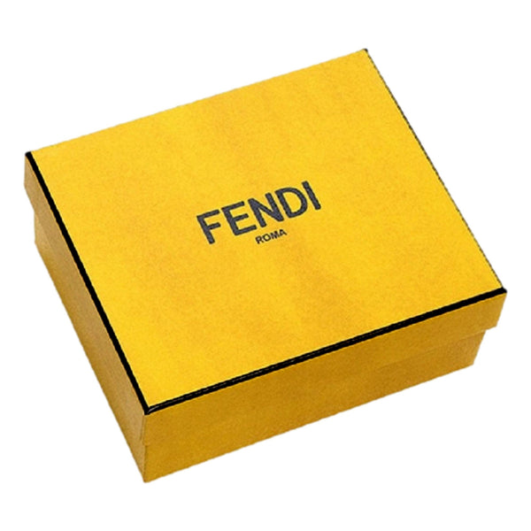 Fendi Calf Leather F Logo Brown Pink Small Bifold Wallet in Brown, authentic new wallet, image 7