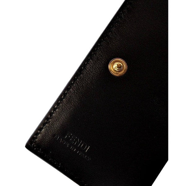 Fendi Calf Leather F Logo Brown Pink Small Bifold Wallet in Brown, authentic new wallet, image 6