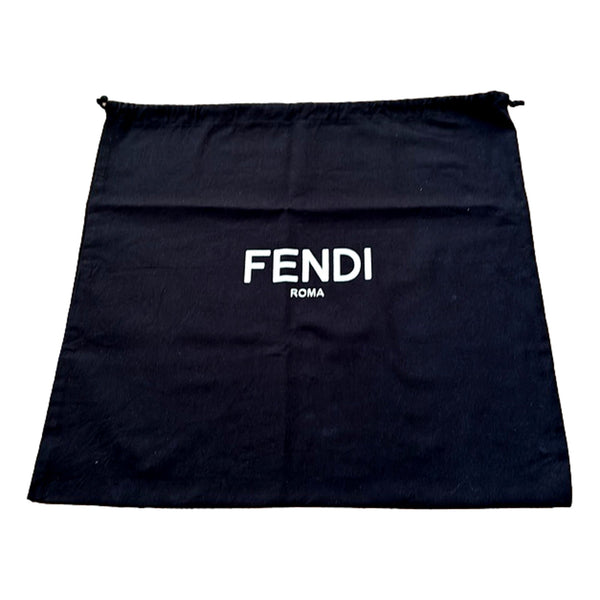 Fendi First Midi Nappa Leather Clutch Crossbody Bag Nero Black Gold FF Logo in Nero Black, authentic new handbag, image 5